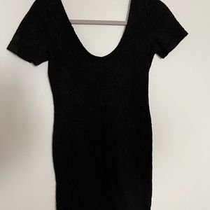 Black mini dress
